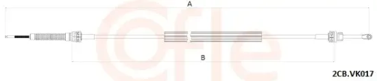 Seilzug, Schaltgetriebe links COFLE 92.2CB.VK017 Bild Seilzug, Schaltgetriebe links COFLE 92.2CB.VK017