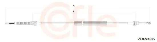 Seilzug, Schaltgetriebe COFLE 92.2CB.VK025 Bild Seilzug, Schaltgetriebe COFLE 92.2CB.VK025