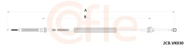 Seilzug, Schaltgetriebe COFLE 92.2CB.VK030