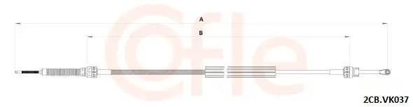 Seilzug, Schaltgetriebe COFLE 92.2CB.VK037