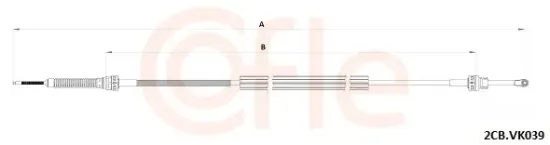 Seilzug, Schaltgetriebe COFLE 92.2CB.VK039 Bild Seilzug, Schaltgetriebe COFLE 92.2CB.VK039