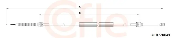 Seilzug, Schaltgetriebe rechts COFLE 92.2CB.VK041