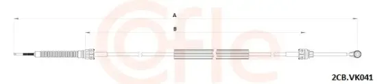 Seilzug, Schaltgetriebe rechts COFLE 92.2CB.VK041 Bild Seilzug, Schaltgetriebe rechts COFLE 92.2CB.VK041