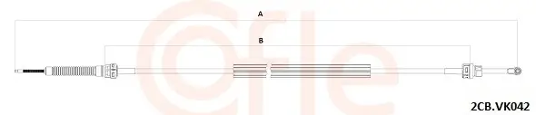 Seilzug, Schaltgetriebe links COFLE 92.2CB.VK042