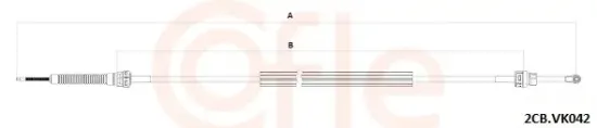 Seilzug, Schaltgetriebe links COFLE 92.2CB.VK042 Bild Seilzug, Schaltgetriebe links COFLE 92.2CB.VK042