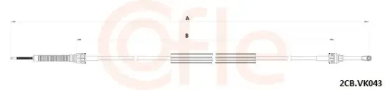 Seilzug, Schaltgetriebe COFLE 92.2CB.VK043 Bild Seilzug, Schaltgetriebe COFLE 92.2CB.VK043