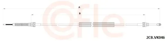 Seilzug, Schaltgetriebe links COFLE 92.2CB.VK046 Bild Seilzug, Schaltgetriebe links COFLE 92.2CB.VK046