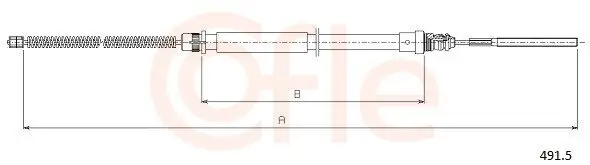 Seilzug, Feststellbremse hinten links COFLE 92.491.5