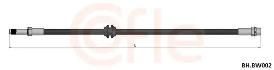 Bremsschlauch Vorderachse links Vorderachse rechts COFLE 92.BH.BW001 Bild Bremsschlauch Vorderachse links Vorderachse rechts COFLE 92.BH.BW001