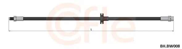 Bremsschlauch Vorderachse links Vorderachse rechts COFLE 92.BH.BW008