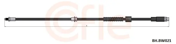 Bremsschlauch Vorderachse links Vorderachse rechts COFLE 92.BH.BW021