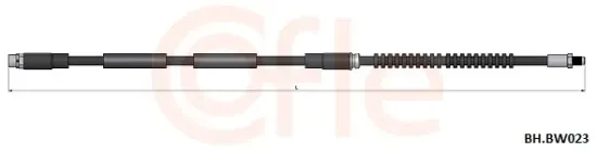 Bremsschlauch Vorderachse links Vorderachse rechts COFLE 92.BH.BW023 Bild Bremsschlauch Vorderachse links Vorderachse rechts COFLE 92.BH.BW023