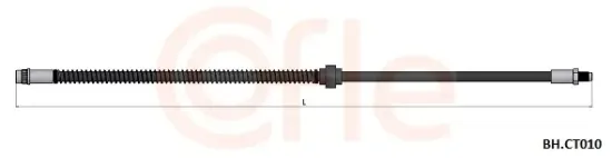 Bremsschlauch Vorderachse COFLE 92.BH.CT010 Bild Bremsschlauch Vorderachse COFLE 92.BH.CT010