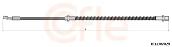 Bremsschlauch Vorderachse COFLE 92.BH.DW029 Bild Bremsschlauch Vorderachse COFLE 92.BH.DW029