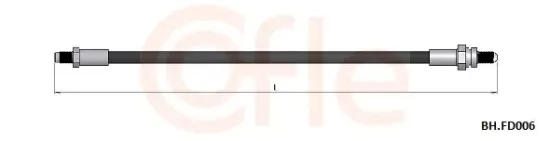 Bremsschlauch Hinterachse COFLE 92.BH.FD006 Bild Bremsschlauch Hinterachse COFLE 92.BH.FD006