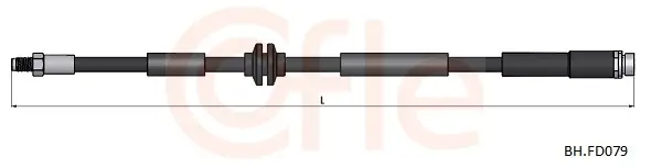 Bremsschlauch Hinterachse COFLE 92.BH.FD079