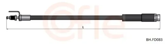 Bremsschlauch Vorderachse COFLE 92.BH.FD083 Bild Bremsschlauch Vorderachse COFLE 92.BH.FD083