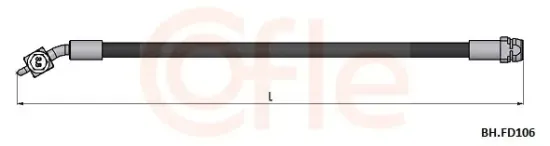 Bremsschlauch Hinterachse rechts COFLE 92.BH.FD106 Bild Bremsschlauch Hinterachse rechts COFLE 92.BH.FD106