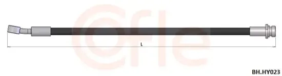 Bremsschlauch Hinterachse links COFLE 92.BH.HY023 Bild Bremsschlauch Hinterachse links COFLE 92.BH.HY023