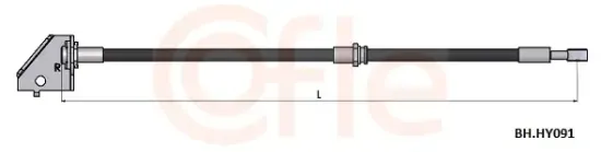 Bremsschlauch Vorderachse links COFLE 92.BH.HY091 Bild Bremsschlauch Vorderachse links COFLE 92.BH.HY091