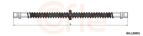 Bremsschlauch Hinterachse COFLE 92.BH.LR001