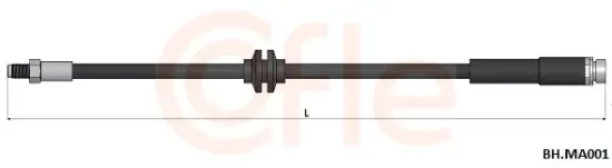 Bremsschlauch Hinterachse COFLE 92.BH.MA001 Bild Bremsschlauch Hinterachse COFLE 92.BH.MA001