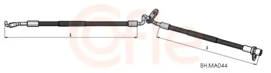 Bremsschlauch Vorderachse rechts COFLE 92.BH.MA044 Bild Bremsschlauch Vorderachse rechts COFLE 92.BH.MA044