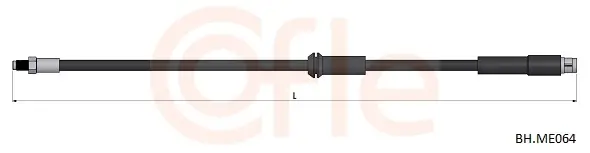 Bremsschlauch Vorderachse COFLE 92.BH.ME064