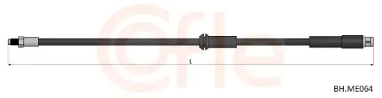 Bremsschlauch Vorderachse COFLE 92.BH.ME064 Bild Bremsschlauch Vorderachse COFLE 92.BH.ME064