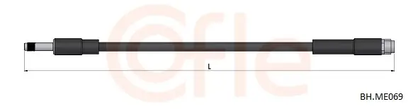 Bremsschlauch Hinterachse COFLE 92.BH.ME069