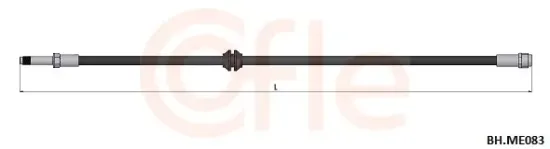 Bremsschlauch Vorderachse COFLE 92.BH.ME083 Bild Bremsschlauch Vorderachse COFLE 92.BH.ME083