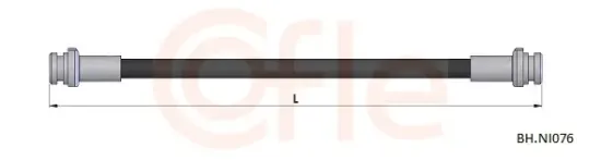 Bremsschlauch Hinterachse COFLE 92.BH.NI076 Bild Bremsschlauch Hinterachse COFLE 92.BH.NI076
