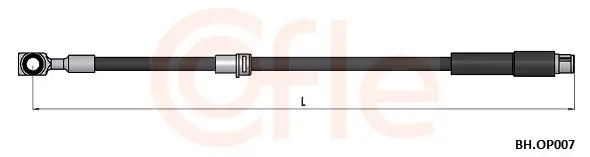 Bremsschlauch Vorderachse links Vorderachse rechts COFLE 92.BH.OP007