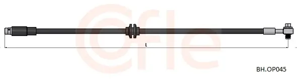 Bremsschlauch Vorderachse rechts COFLE 92.BH.OP045