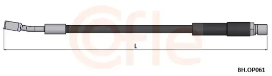 Bremsschlauch Vorderachse COFLE 92.BH.OP061 Bild Bremsschlauch Vorderachse COFLE 92.BH.OP061