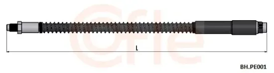 Bremsschlauch Vorderachse links Vorderachse rechts COFLE 92.BH.PE001 Bild Bremsschlauch Vorderachse links Vorderachse rechts COFLE 92.BH.PE001