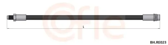 Bremsschlauch Vorderachse COFLE 92.BH.RE023 Bild Bremsschlauch Vorderachse COFLE 92.BH.RE023