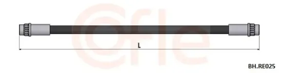 Bremsschlauch Hinterachse COFLE 92.BH.RE025 Bild Bremsschlauch Hinterachse COFLE 92.BH.RE025