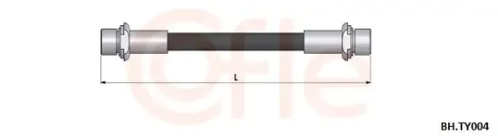 Bremsschlauch Hinterachse rechts COFLE 92.BH.TY004 Bild Bremsschlauch Hinterachse rechts COFLE 92.BH.TY004