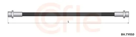 Bremsschlauch Hinterachse COFLE 92.BH.TY010 Bild Bremsschlauch Hinterachse COFLE 92.BH.TY010