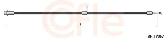 Bremsschlauch Vorderachse rechts COFLE 92.BH.TY067 Bild Bremsschlauch Vorderachse rechts COFLE 92.BH.TY067
