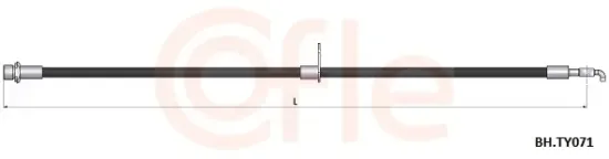 Bremsschlauch Vorderachse COFLE 92.BH.TY071 Bild Bremsschlauch Vorderachse COFLE 92.BH.TY071