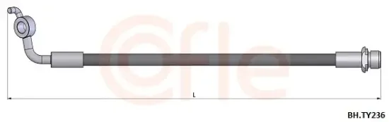 Bremsschlauch Hinterachse links COFLE 92.BH.TY236 Bild Bremsschlauch Hinterachse links COFLE 92.BH.TY236