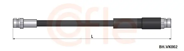 Bremsschlauch Hinterachse COFLE 92.BH.VK002