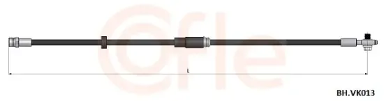 Bremsschlauch Vorderachse COFLE 92.BH.VK013 Bild Bremsschlauch Vorderachse COFLE 92.BH.VK013