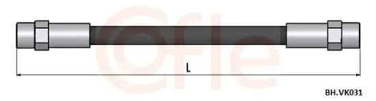 Bremsschlauch Hinterachse COFLE 92.BH.VK031 Bild Bremsschlauch Hinterachse COFLE 92.BH.VK031