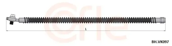 Bremsschlauch Hinterachse COFLE 92.BH.VK097 Bild Bremsschlauch Hinterachse COFLE 92.BH.VK097