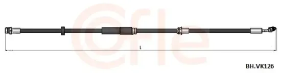 Bremsschlauch Vorderachse links COFLE 92.BH.VK126 Bild Bremsschlauch Vorderachse links COFLE 92.BH.VK126