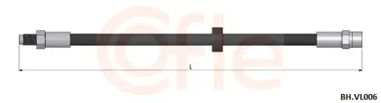 Bremsschlauch Hinterachse COFLE 92.BH.VL006 Bild Bremsschlauch Hinterachse COFLE 92.BH.VL006