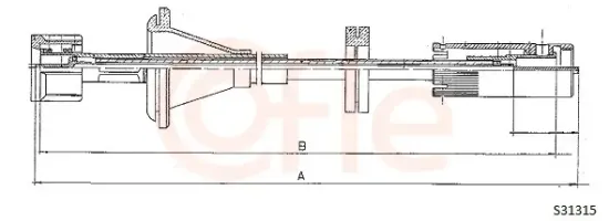 Tachowelle COFLE 92.S31315 Bild Tachowelle COFLE 92.S31315